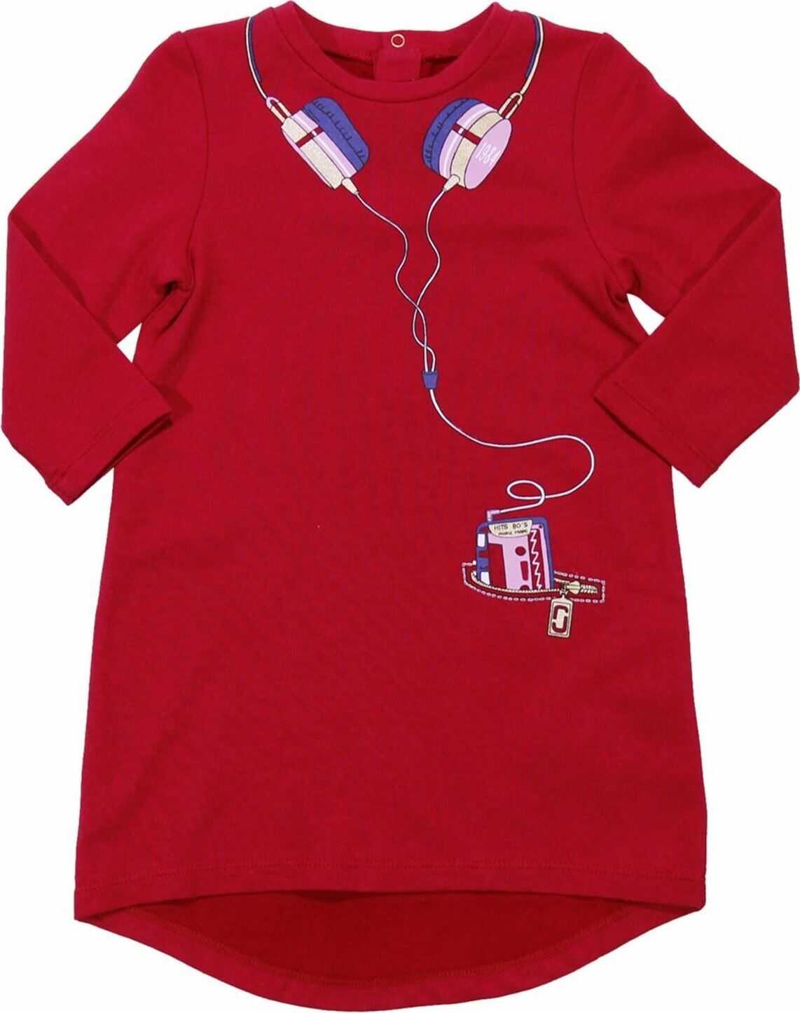 Little Marc Jacobs Red Trompe-L'oeil Dress* Red