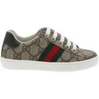 Tenisi & Adidasi Brown And Beige Sneakers With Gg Supreme Baieti
