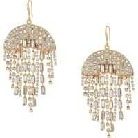 Cercei Semi-Circle Rhinestone Chandelier Earrings Femei