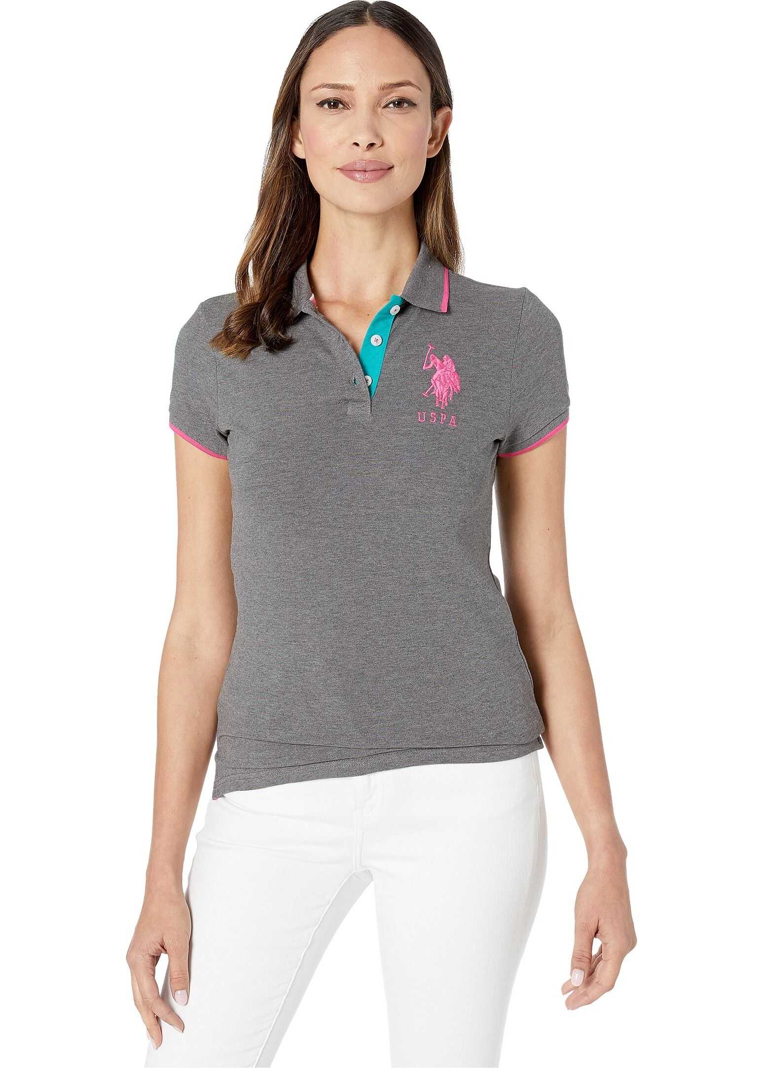 U.S. POLO ASSN. Triple Crown Polo Dark Heather Grey