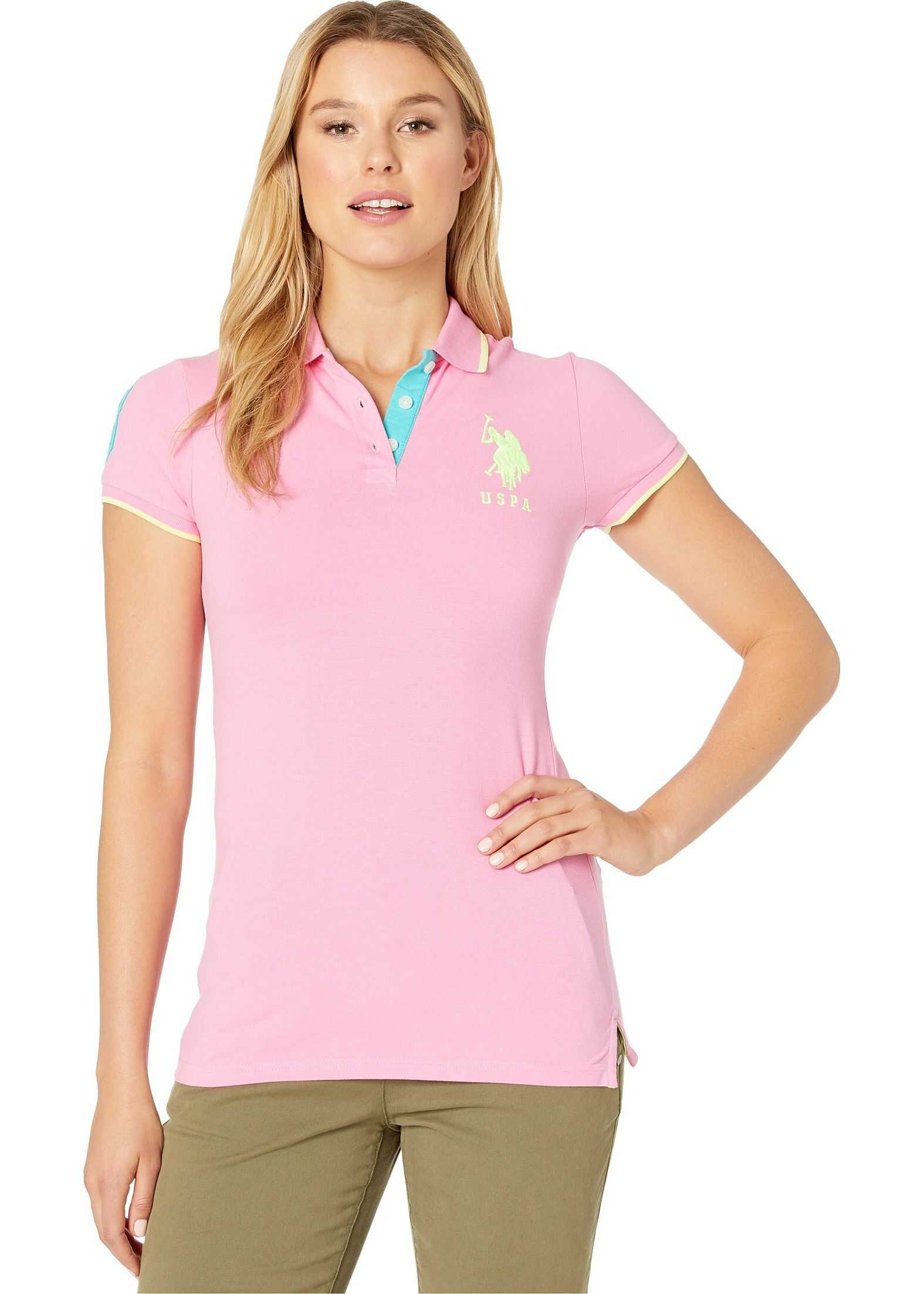 U.S. POLO ASSN. Triple Crown Polo Pink Cabana