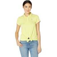 Tricouri Polo Tie Front Polo Shirt Femei