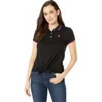 Tricouri Polo Tie Front Polo Shirt Femei