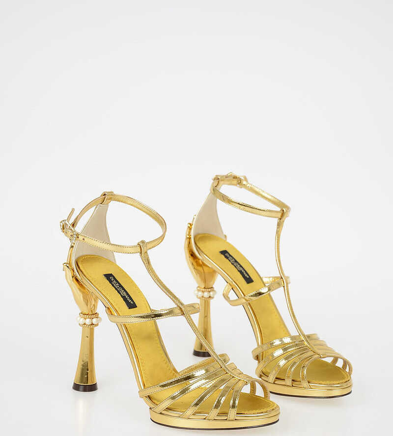 Dolce & Gabbana 11cm Jewel KEIRA Sandals GOLD