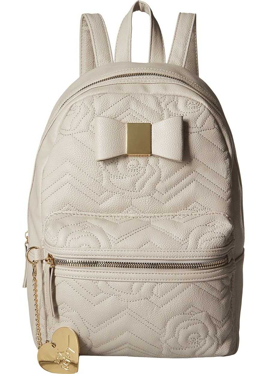 Betsey Johnson Backpack with Dangle Grey