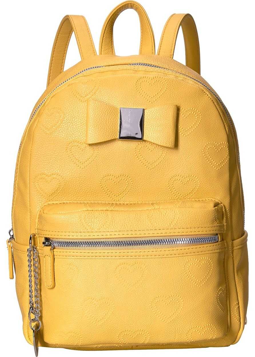 Betsey Johnson Backpack with Dangle Mustard