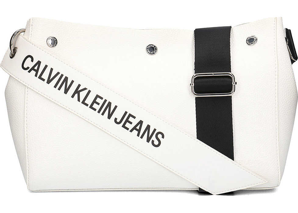 Calvin Klein Jeans Logo Banner Shoulder Bag Biały