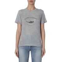 Tricouri T-Shirt With Bird Print Femei
