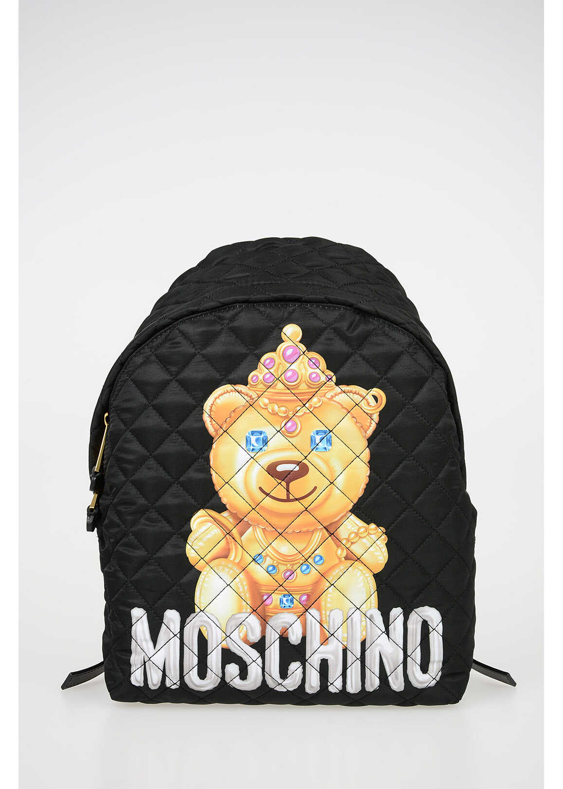 Moschino Bear Printed Back Pack BLACK