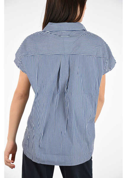 Bluze Woolrich Striped Bluse Blue Femei (BM 6502923) 2