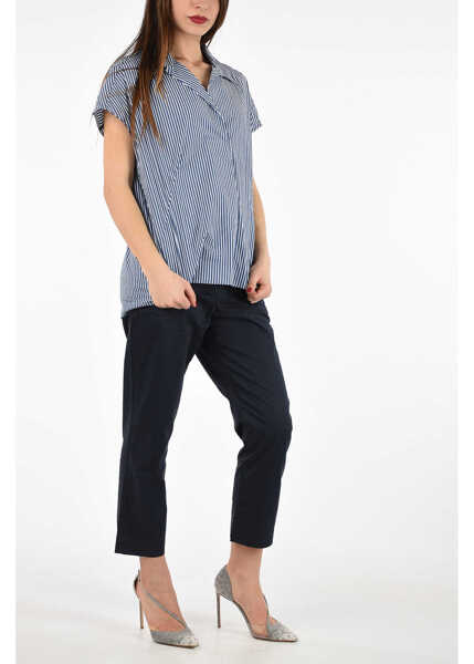 Bluze Woolrich Striped Bluse Blue Femei (BM 6502923) 4