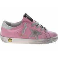Sneakers Pink Superstar Sneakers Crackle Effect Fete