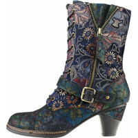 Ghete Alizee 118 Boots In Blue Multicolour Femei
