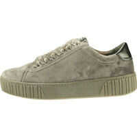 Adidasi cu platforma Low Top Velvet Sneaker Trainers In Dark Grey Femei