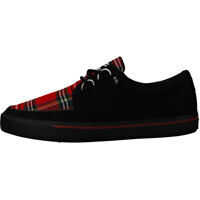 Pantofi casual T.u.k Vlk D-Ring Creeper Sneaker Unisex Trainers In Tartan Black - Peta-Approved Vegan Barbati