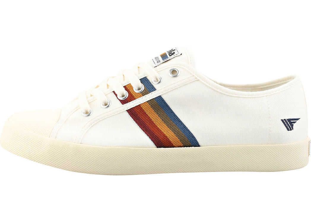 Gola Coaster Spectrum Trainers In Off White Multicolour White