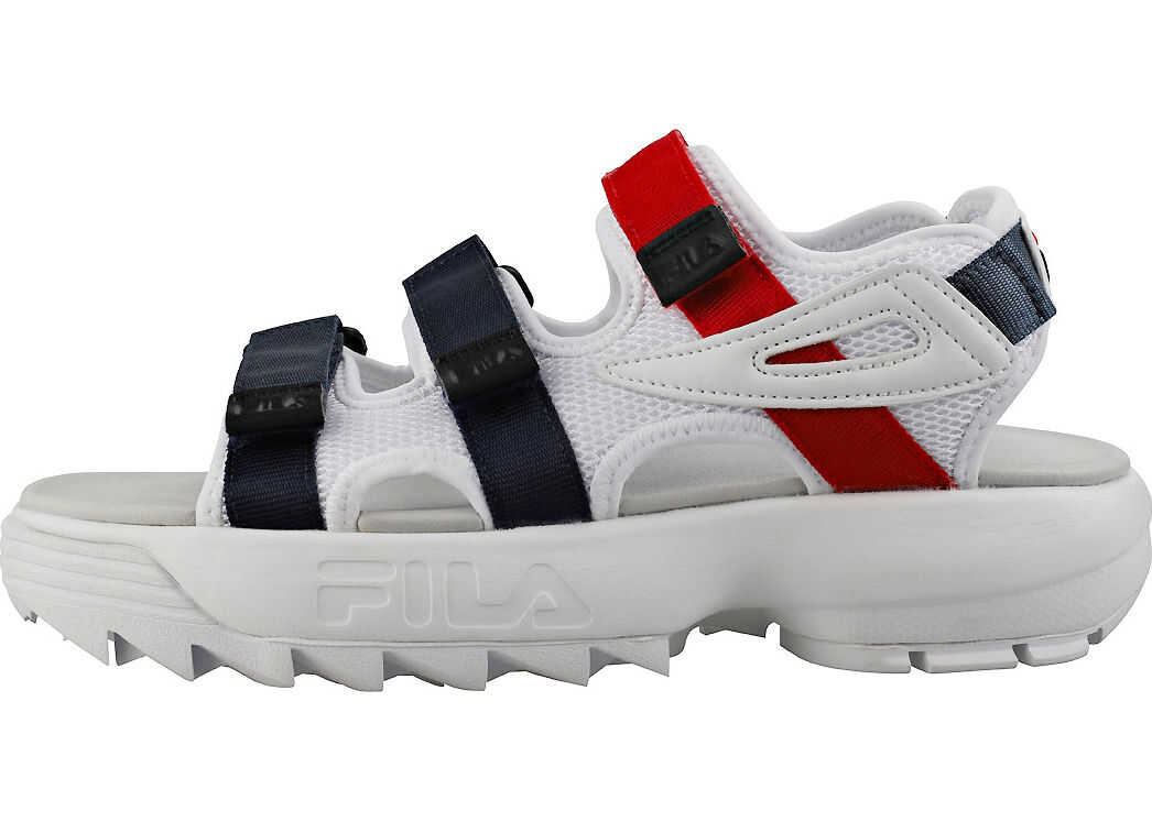 Fila Disruptor Sandal Sandals In White Navy Red White