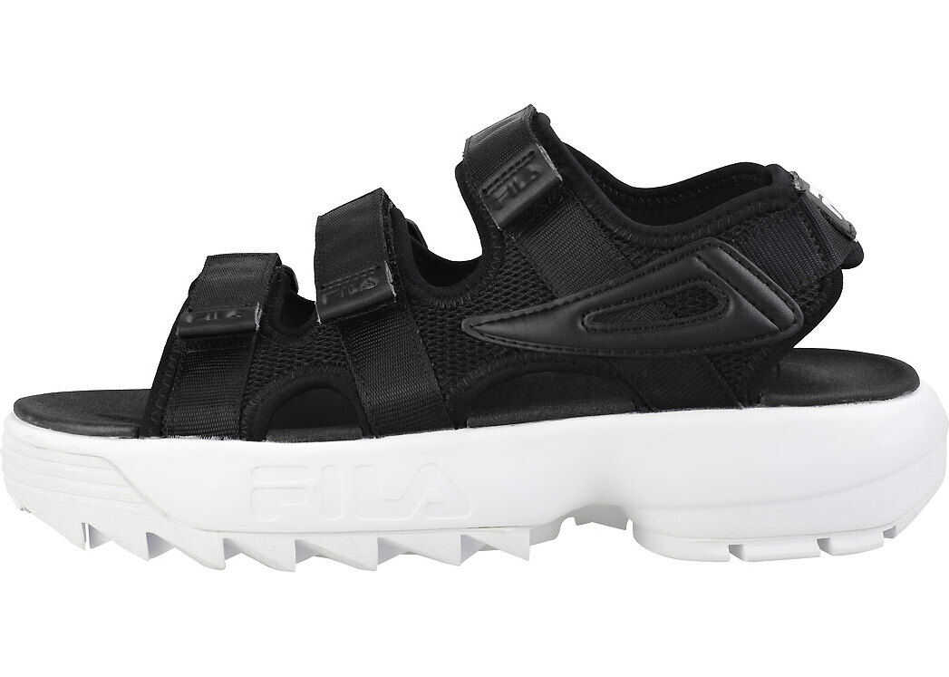 Fila Disruptor Sandal Sandals In Black White Black