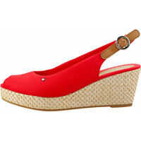 Platforme Iconic Elba Basic Sling Back Wedges In Red Femei