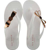 Slapi Ted Baker Suszie Flip Flops In White White