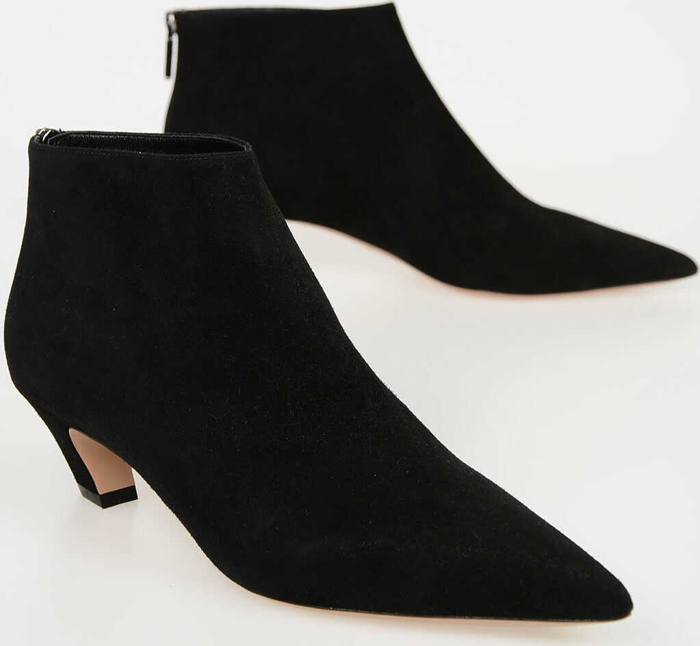 Dior 4 cm Suede I DIOR Booties BLACK