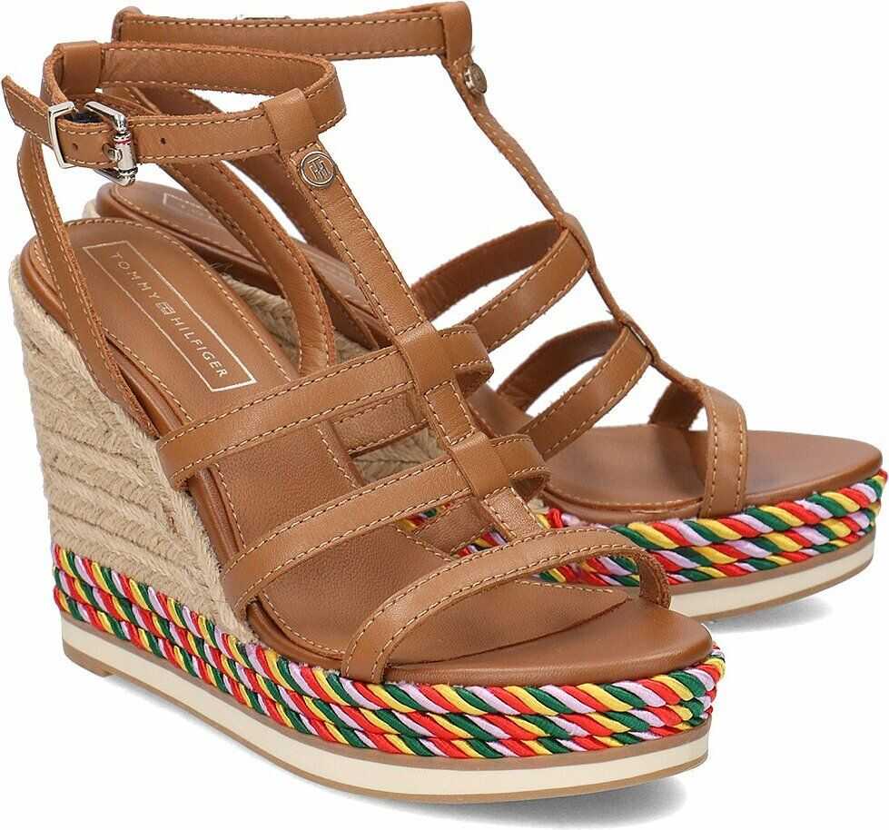 Tommy Hilfiger Colorful Rope Wedge Brązowy