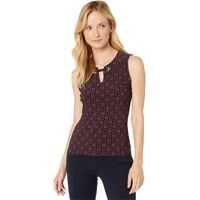 Bluze Printed Gromet Knit Top Femei