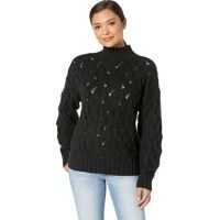 Pulovere casual Long Sleeve Texture Stitch Mock Neck Sweater Femei