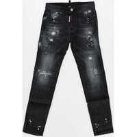 Blugi drepti Denim Distressed Jeans Baieti