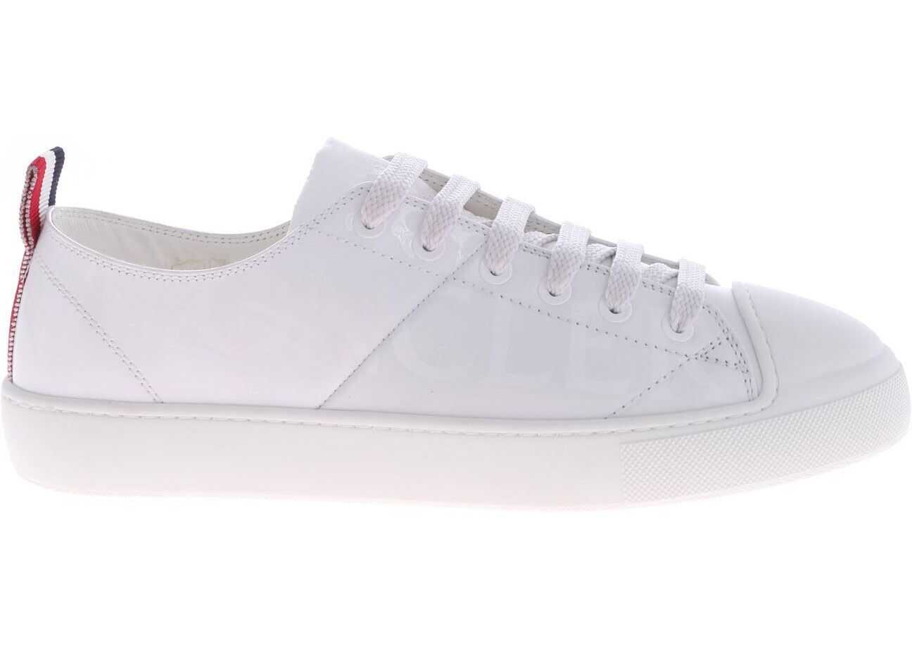 Moncler White Leather Linda Sneakers White