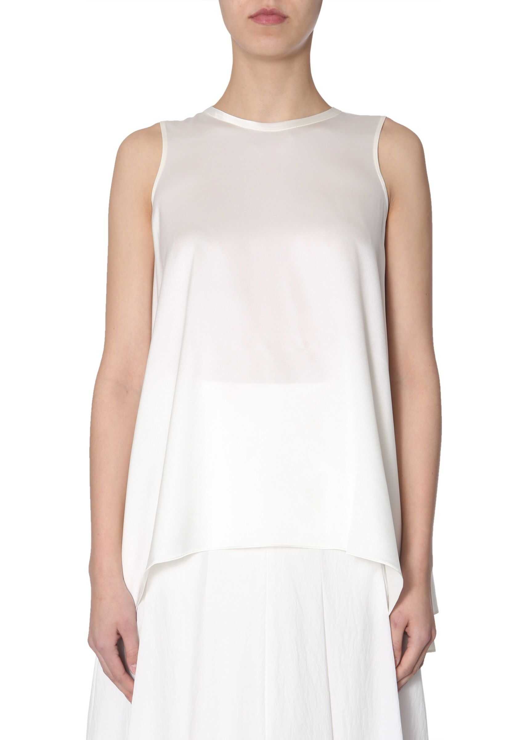 Brunello Cucinelli Mixed Silk Top NUDE