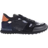 Sneakers Black Leather Rockrunner Sneakers Barbati