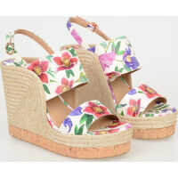 Platforme Floral Printed MARATEA Wedges 12 cm Femei