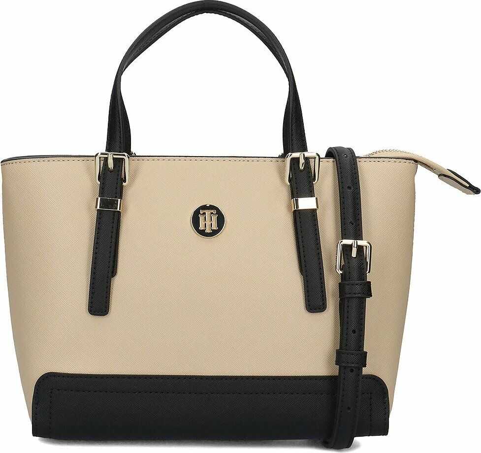 Tommy Hilfiger Honey Small Tote Beżowy
