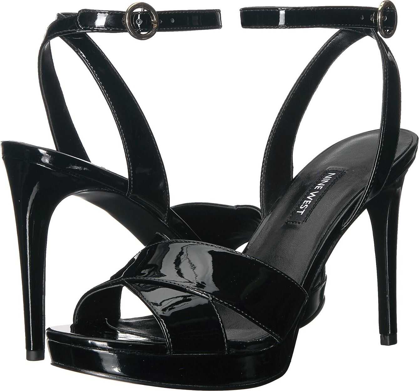 Sandala Nine West Quisha Black Synthetic
