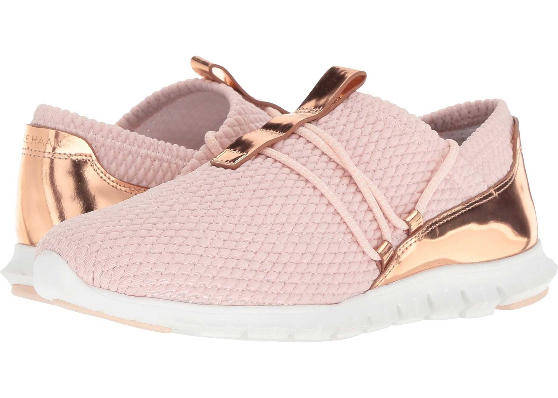 Cole Haan Zerogrand Quilted Sneaker Peach Blush Quilt Stretch