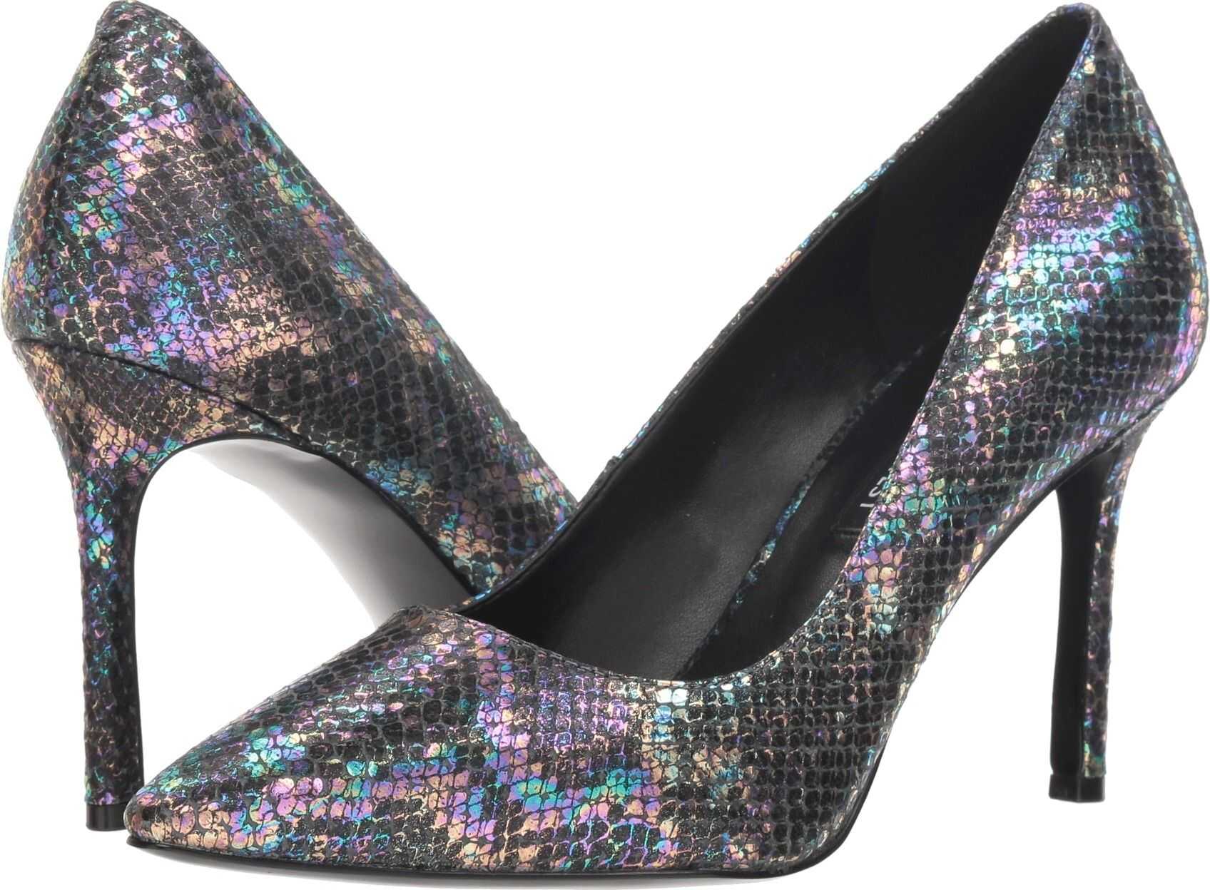 Nine West Emmala Pump Black Multi Reptile