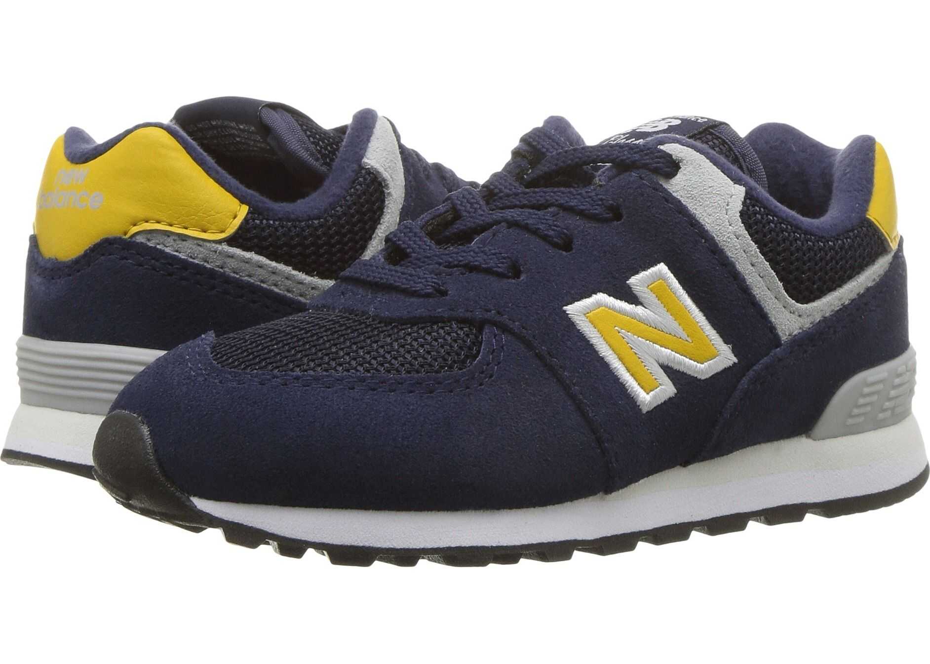 New Balance Kids IC574v1 (Infant/Toddler) Pigment/Brass