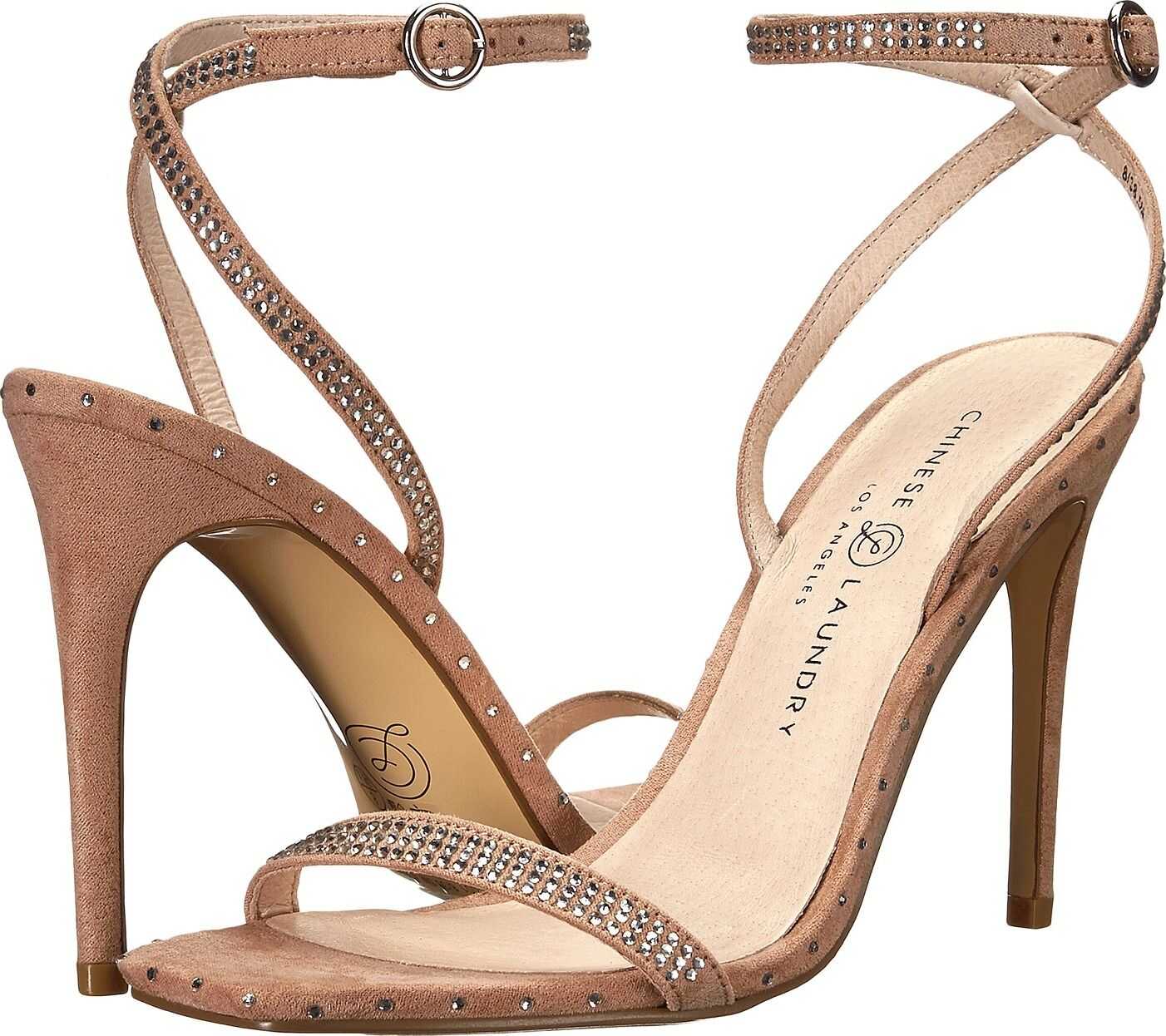 Sandala Chinese Laundry Jam Dark Nude Microsuede