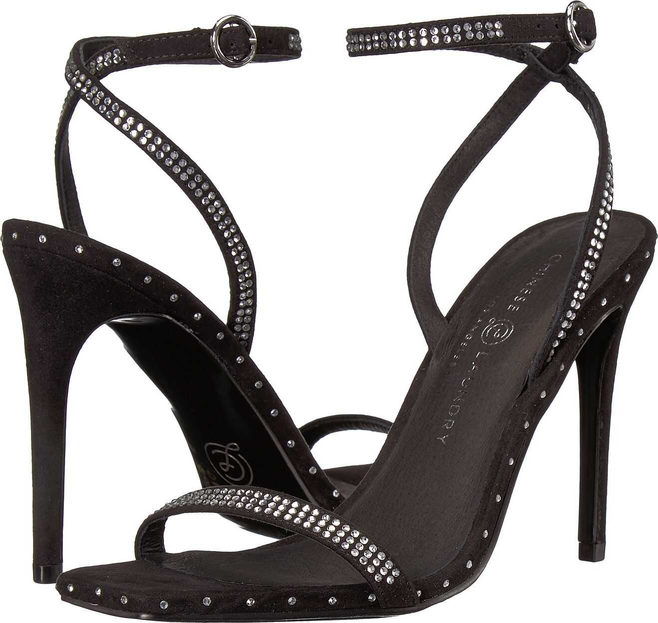 Sandala Chinese Laundry Jam Black Microsuede
