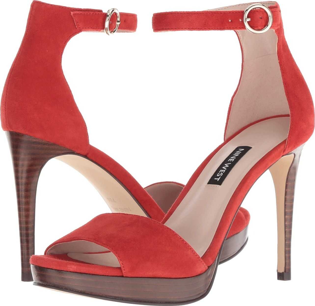 Nine West Querrey Red Suede