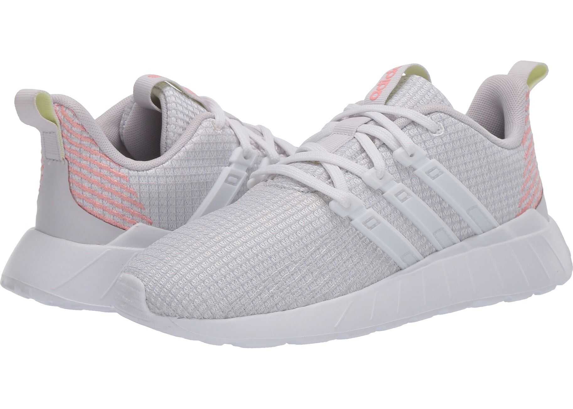 adidas Kids Questar Flow (Little Kid/Big Kid) Dash Grey/Footwear White/Glory Pink