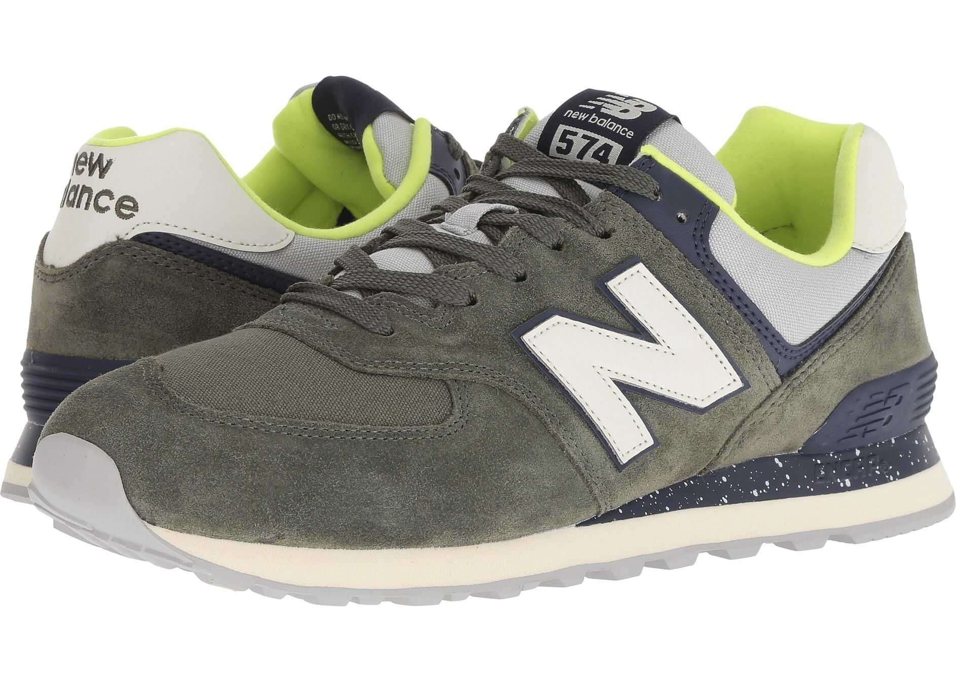 New Balance Classics ML574v2 Covert Green/Pigment