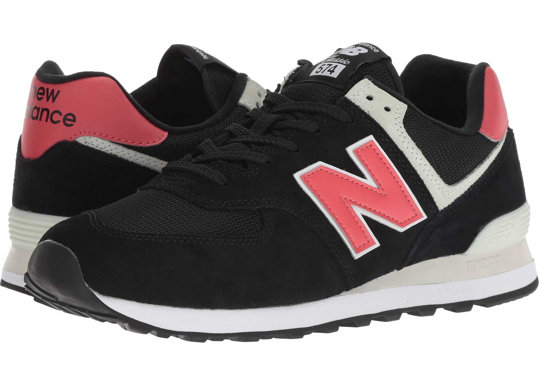 New Balance Classics ML574v2 Black/Pomelo