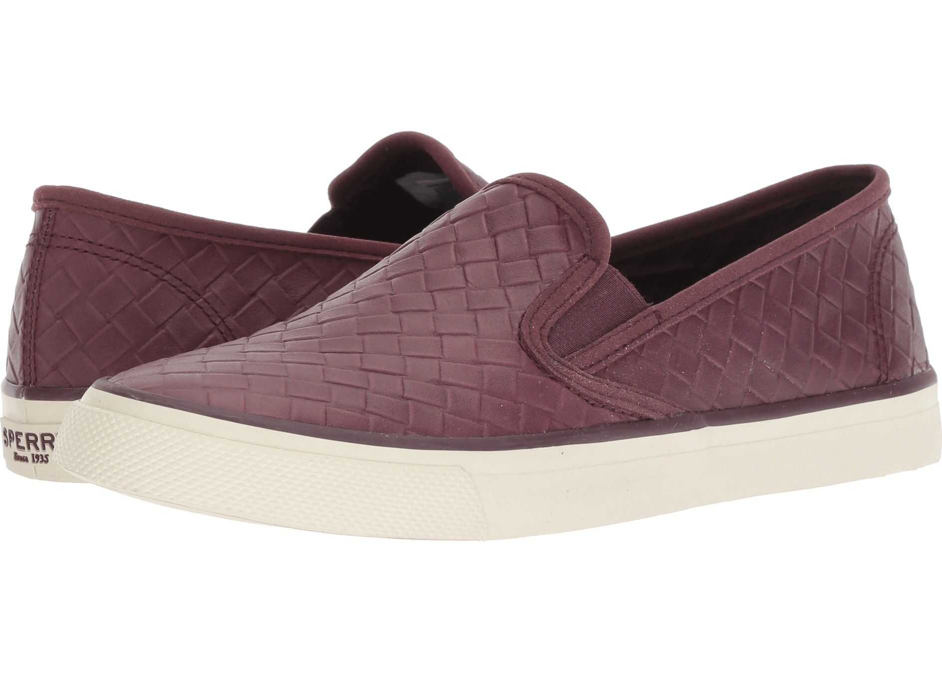 Sperry Top-Sider Seaside Emboss Weave Wine