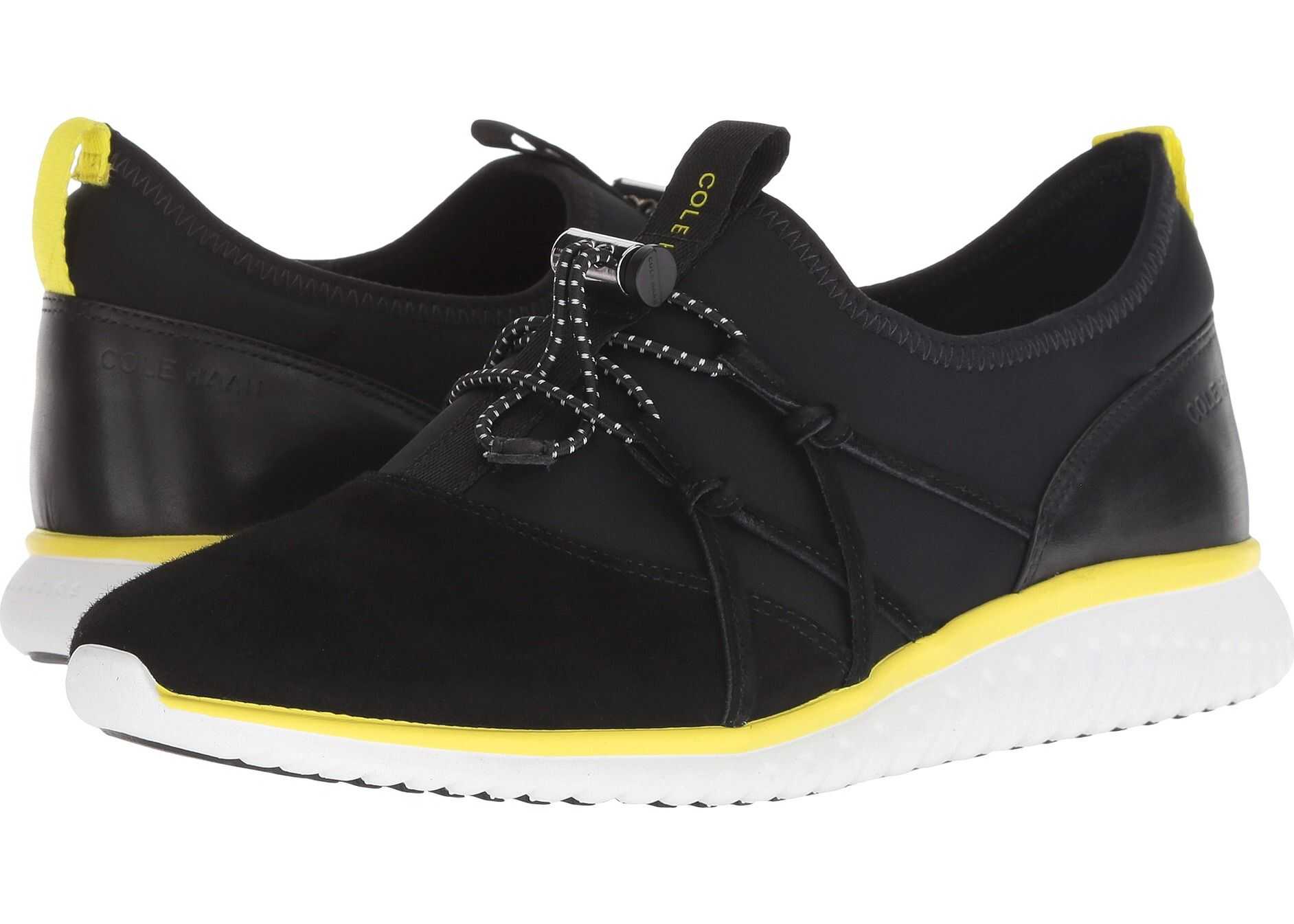 Cole Haan Studiogrand Freedom Sneaker Black Lycra/Suede