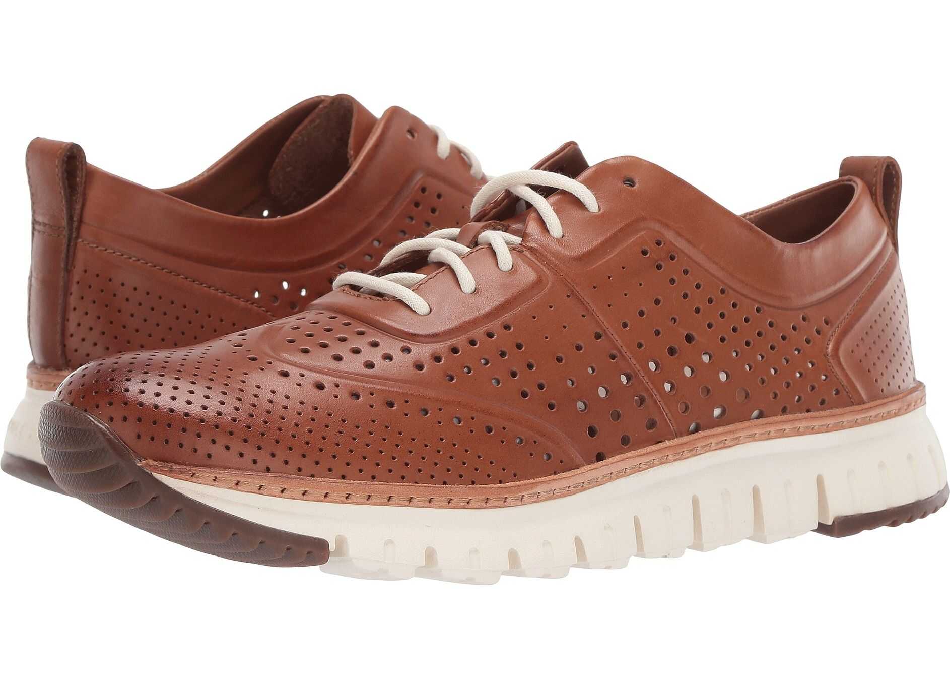 Cole Haan Zerogrand Laser Perforated Sneaker British Tan