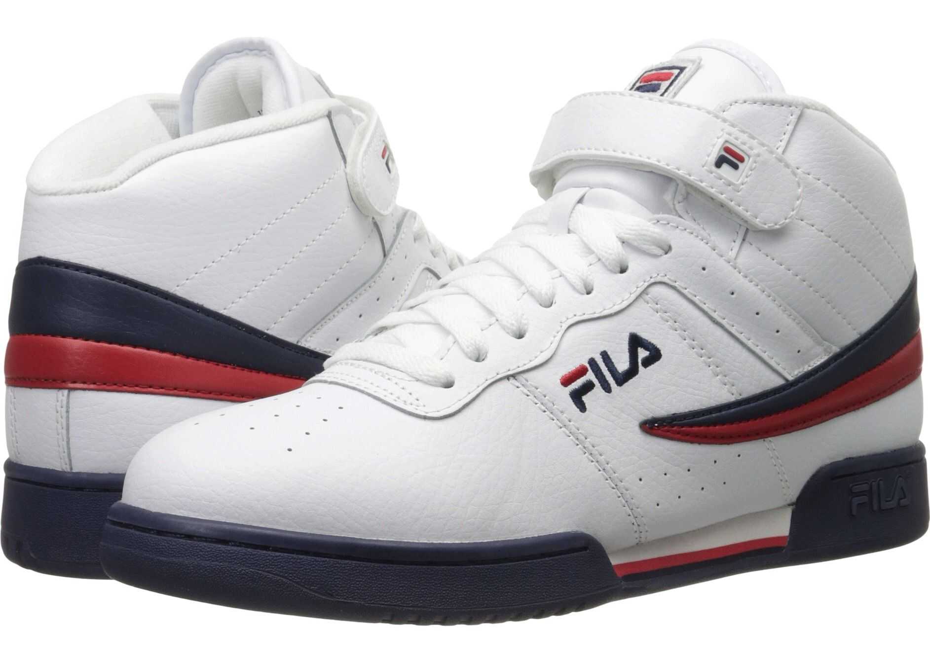 Fila F-13V Leather/Synthetic White/Fila Navy/Fila Red