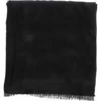 Esarfe Black Scarf With Logo Print Femei