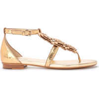 Sandale cu platforma Modello Felicity Thong Golden Nappa Sandal Femei